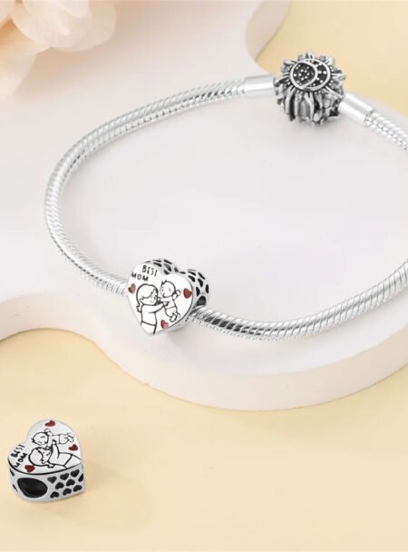 zawieszka charms do bransoletki typu pandora apart srebro 925 best mom najlepsza mama