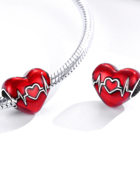 zawieszka charms do bransoletki typu pandora apart srebro 925 czerwone serce (3)