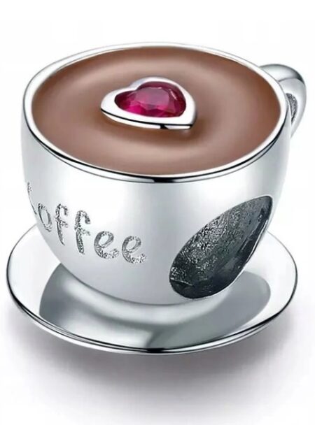 zawieszka charms do bransoletki typu pandora apart srebro 925 filiżanka kawy (1)