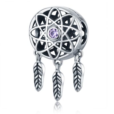 zawieszka charms do bransoletki typu pandora apart srebro 925 łapacz snów (1)