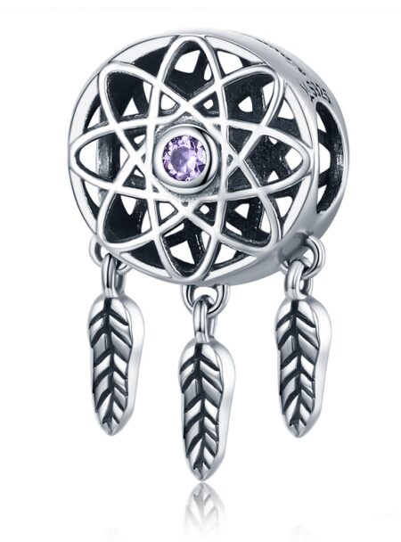 zawieszka charms do bransoletki typu pandora apart srebro 925 łapacz snów (1)