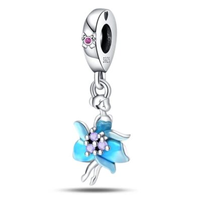 zawieszka charms do bransoletki typu pandora apart srebro 925 leśna wróżka kwiat (1)