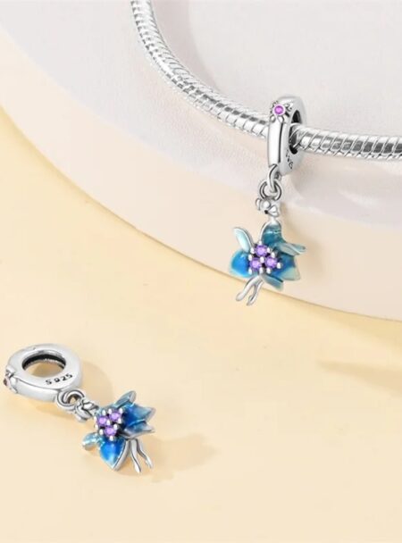 zawieszka charms do bransoletki typu pandora apart srebro 925 leśna wróżka kwiat (2)