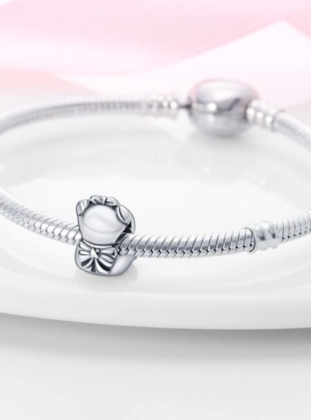 zawieszka charms do bransoletki typu pandora apart srebro 925 miś serce