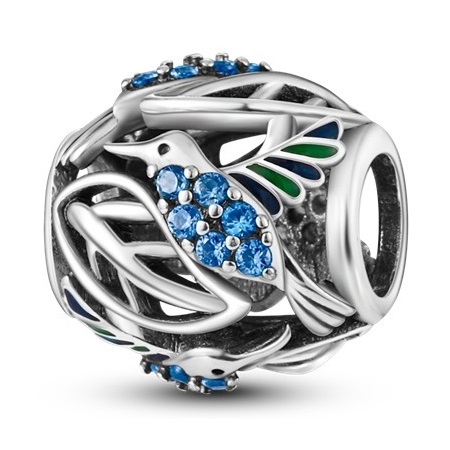 zawieszka charms do bransoletki typu pandora apart srebro 925 ptak (1)