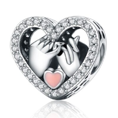 zawieszka charms do bransoletki typu pandora apart srebro 925 serce miłość (1)