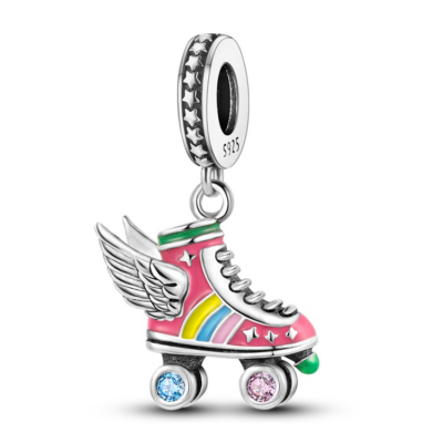 zawieszka charms do bransoletki typu pandora apart srebro 925 skrzydlate wrotki (1)