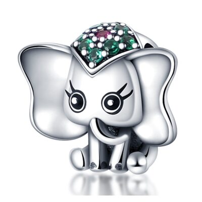 zawieszka charms do bransoletki typu pandora apart srebro 925 słoń