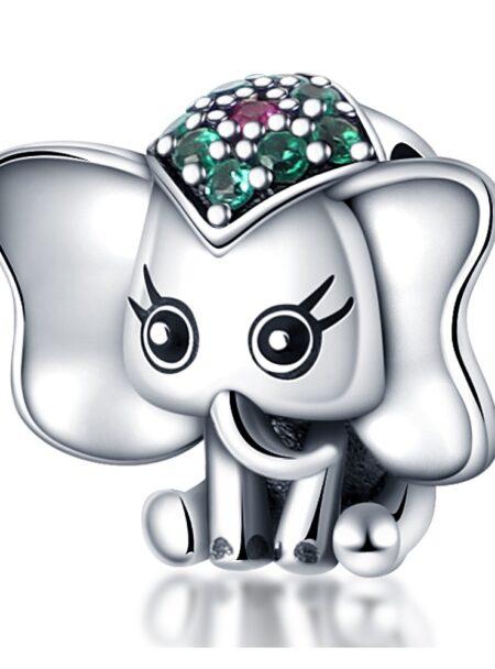 zawieszka charms do bransoletki typu pandora apart srebro 925 słoń