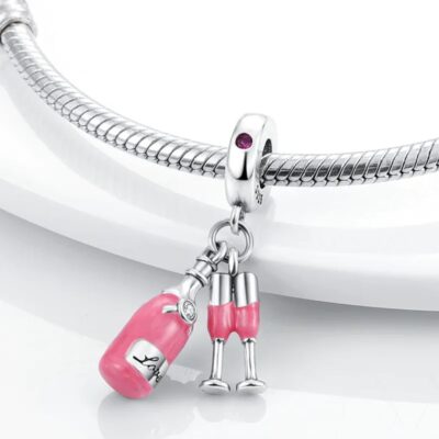 zawieszka charms do bransoletki typu pandora apart srebro 925 szampan kieliszki (3)