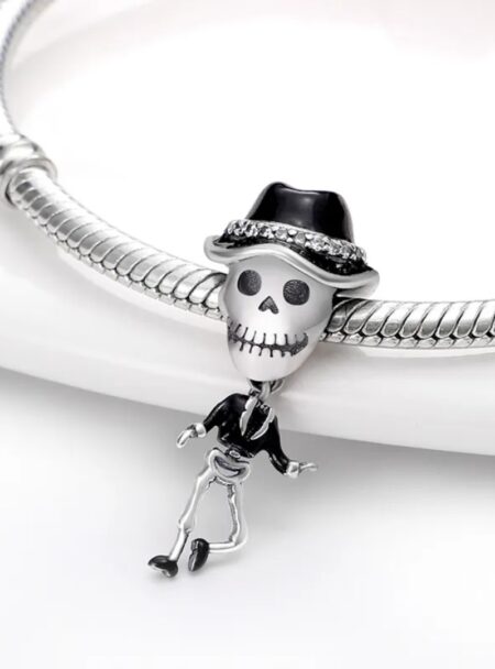 zawieszka charms do bransoletki typu pandora apart srebro 925 szkielet halloween (4)