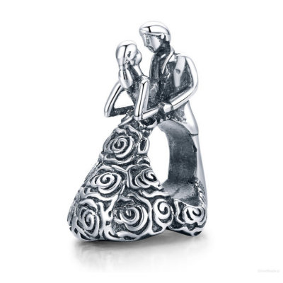 zawieszka charms do bransoletki typu pandora apart srebro 925 taniec młodej pary (1)