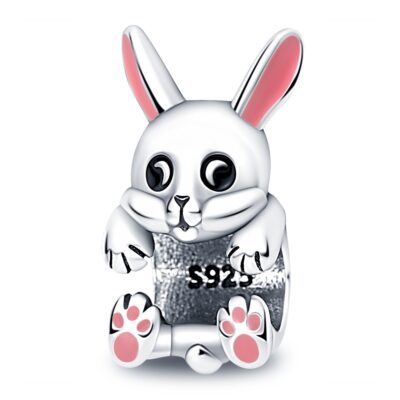 zawieszka charms do bransoletki typu pandora apart srebro 925 zając (1)