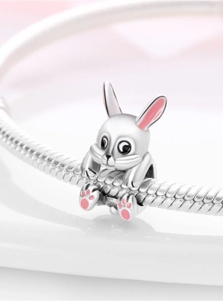 zawieszka charms do bransoletki typu pandora apart srebro 925 zając (2)