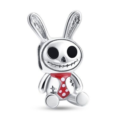 zawieszka charms do bransoletki typu pandora apart srebro 925 zając halloween