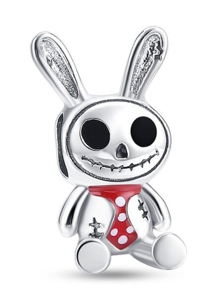 zawieszka charms do bransoletki typu pandora apart srebro 925 zając halloween