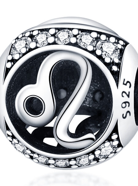 zawieszka charms do bransoletki typu pandora apart srebro 925 znak zodiaku lew