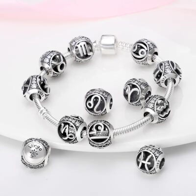zawieszka charms do bransoletki typu pandora apart srebro 925 znaki zodiaku