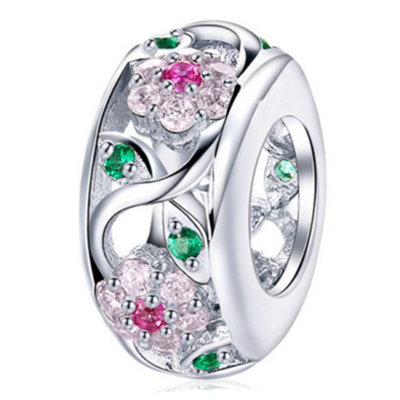 zawieszka charms do bransoletki typu pandora apart srebro 925 kwiaty (1)