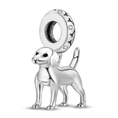 zawieszka charms do bransoletki typu pandora apart srebro 925 pies Beagle (1)