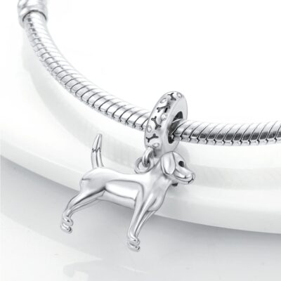 zawieszka charms do bransoletki typu pandora apart srebro 925 pies Beagle (1)