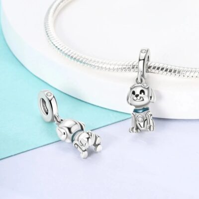 zawieszka charms do bransoletki typu pandora apart srebro 925 piesek (1)