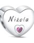 zawieszka charms do bransoletki typu pandora apart srebro 925 serce Nikola
