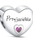 zawieszka charms do bransoletki typu pandora apart srebro 925 serce Przyjaciółka